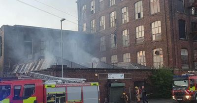 Fire crews tackle blaze at old mill in Royton