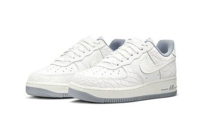 Nike's all-white Air Force 1 sneaker gets a luxe python upgrade