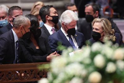 Video of Hillary Clinton putting Bill’s pin on for him at Madeleine Albright’s funeral sparks reaction