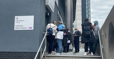 Large queues for passports as holidaymakers warned they could face '10 week waits' for new documents