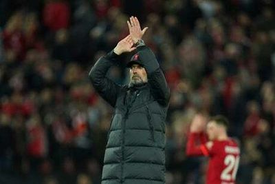 Jurgen Klopp insists it’s only ‘half-time’ in Champions League tie despite Liverpool easing to first-leg lead