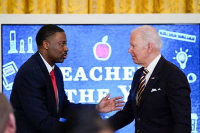 Emotional Biden says teachers helped him overcome stutter