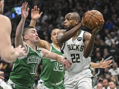 Woj: Bucks star Khris Middleton injury may keep him out all of series with Boston Celtics