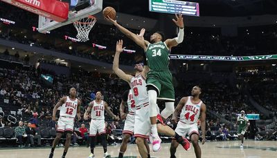 Bucks put reeling Bulls out of their misery in a Game 5 that was over before it started