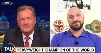 Tyson Fury leaves Piers Morgan hanging after awkward interview exchange