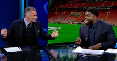 Liverpool ace Thiago makes Jamie Carragher and Micah Richards burst into song on live TV