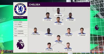 Manchester United vs Chelsea simulated to get a Premier League score prediction