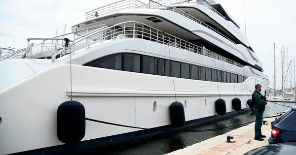 Russian oligarch's £70m superyacht with spa and pool 'to be sold at knockdown price'