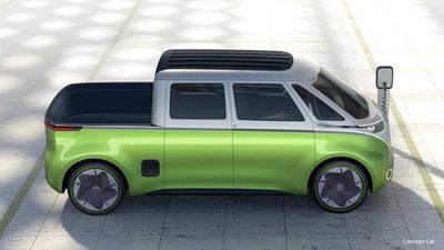VW Shows Early Rendering Of ID. Buzz Pickup, What Do You Think?