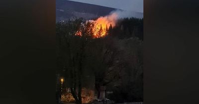 Crews spend hours tackling woodland fire in Greater Manchester