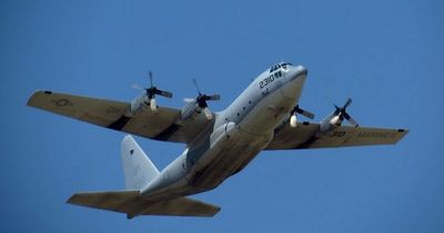 US military tanker flies over Glasgow after leaving Italy navy base