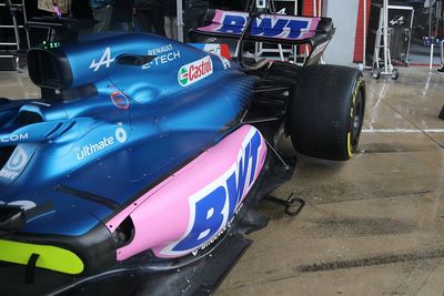 The new F1 floor stay that hints at Alpine's weight-saving push