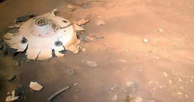 NASA takes photograph of chilling wreckage on Mars which resembles flying saucer