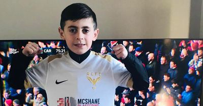 Belfast football clubs team up to support boy with rare condition
