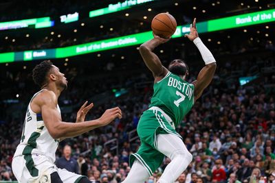 Celtics president Brad Stevens, coach Ime Udoka share status of Jaylen Brown’s hamstring tightness ahead of Bucks series