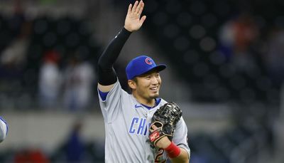 Atlanta reunited: Cubs’ Seiya Suzuki runs into Carp mascot from his Japanese club
