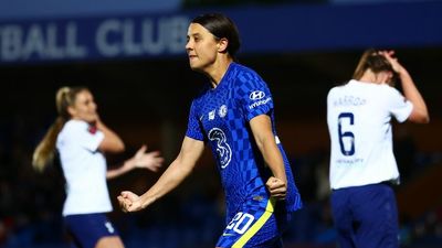 Matildas captain Sam Kerr fires Chelsea one step closer to Women's Super League title