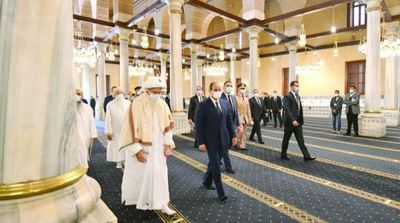 Sisi Inaugurates Al-Hussein Mosque after Renovation