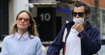 Olivia Wilde and Harry Styles' relationship as she's served legal documents live on stage