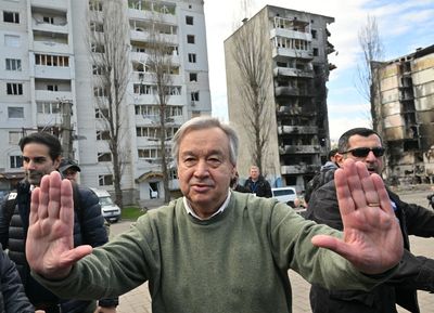 As bombs rain down, ‘shocked’ Guterres says Kyiv should be spared