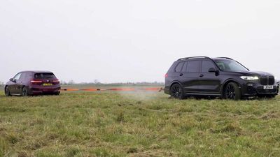 BMW iX Meets X7 M50i In EV Versus ICE Tug Of War