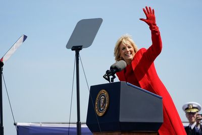 Jill Biden displays artwork by military kids in new exhibit