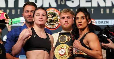 Katie Taylor weighs in for Amanda Serrano fight at Madison Square Garden