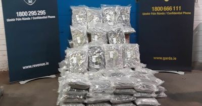 Two men arrested as gardai seize €2 million worth of cannabis in Drogheda after major search operation