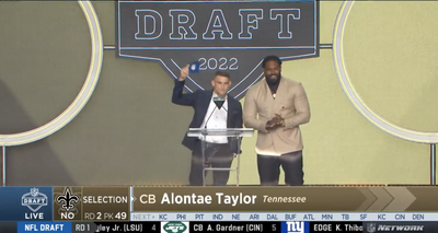 Video: Dustin Poirier announces New Orleans Saints pick Alontae Taylor at NFL draft