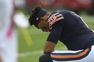 Fans are worried for Justin Fields after Bears target defense in NFL draft