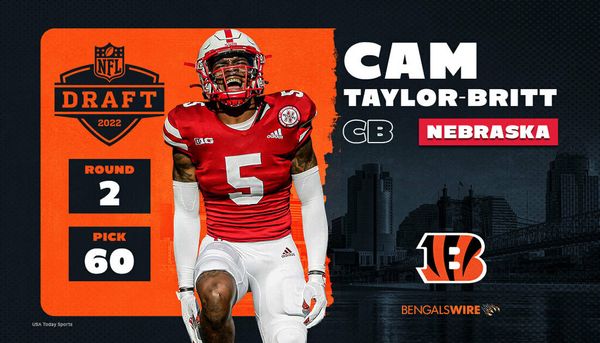 Bengals trade up, take Nebraska CB Cam Taylor-Britt in second round of 2022 NFL draft