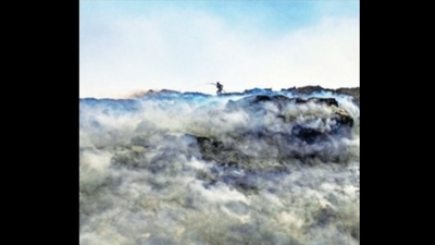 Delhi: Bhalswa fire still on, heat adds to problem