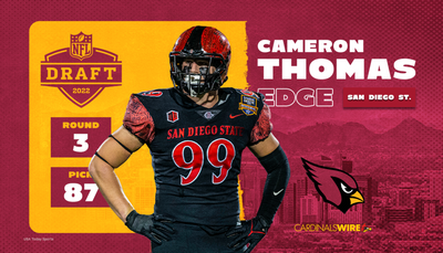 Cardinals land pass rusher in Round 3, take San Diego State’s Cameron Thomas