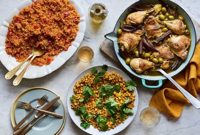Moroccan chicken, kisir and corn salad: recipes from Chefs in Schools