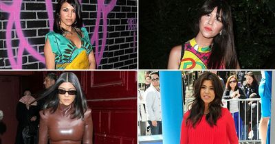 Kourtney Kardashian's changing looks from cute nineties prints to sexy rock chick vibes