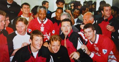 Nelson Mandela told Liverpool FC players he was a 'lifelong fan' during iconic tour