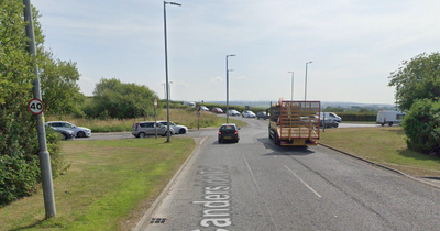 Woman covered in blood after being 'thrown from car' near Scots roundabout