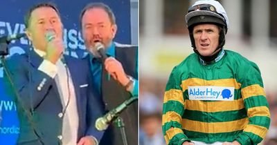 Racing legend AP McCoy delights fans by singing The Killers hit on stage at Punchestown