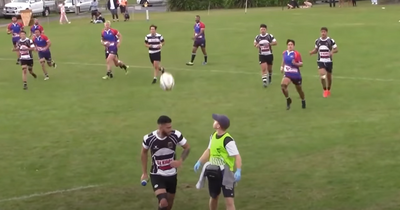 'Weirdest rugby try ever' leaves spectators stunned and in stitches
