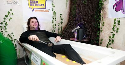 Sunderland man bathes in bubble tea for 24 hours in 'crazy' challenge