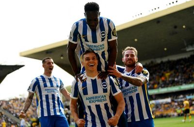 Brighton reach new heights as victory dents Wolves’ European hopes