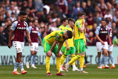 Norwich relegated back to the Championship as Aston Villa ruin Dean Smith’s return
