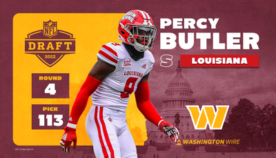 Commanders select Louisiana safety Percy Butler No. 113 overall in 2022 NFL draft