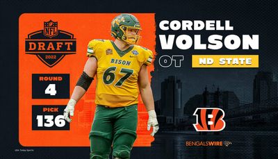 Bengals select North Dakota St. OL Cordell Volson in fourth round of 2022 NFL draft