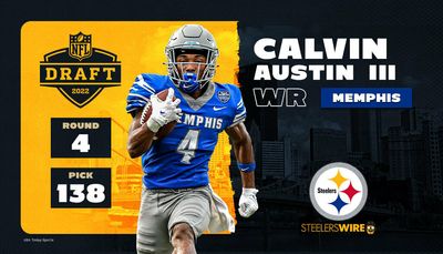 Steelers select WR Calvin Austin in the 4th round of the NFL draft