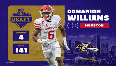 Ravens select CB Damarion Williams at No. 141 overall in 2022 NFL draft