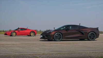 New Corvette Puts Pressure On Ferrari 458 Speciale In Close Drag Races