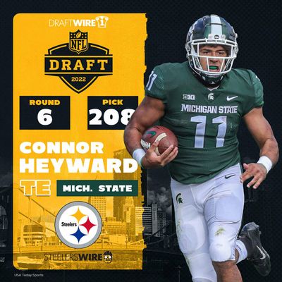 Michigan State football TE Connor Heyward drafted in sixth round of NFL draft by Pittsburgh Steelers