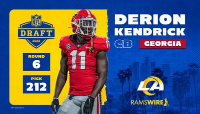 Rams select Georgia cornerback Derion Kendrick with 212th overall pick in 2022 NFL draft
