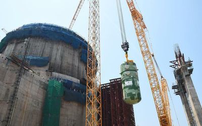 Reactor Pressure Vessel installed in unit 3 of Kudankulam